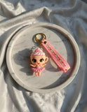 3D PVC Figure Keychain - Italian Brainrot - Cup Ballerina Whipped Cream