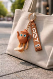3D PVC Figure Keychain - Italian Brainrot - Moka Pot Cross-legged