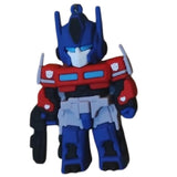 3D PVC Figure Keychain - Transformers - Chibi Optimus Prime Blaster