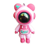 3D PVC Figure Keychain - Universo Astronautas - Pink Astronaut Mouse Ears Play