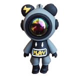3D PVC Figure Keychain - Universo Astronautas - Gamer Astronaut Play Shirt