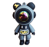 3D PVC Figure Keychain - Universo Astronautas - Gamer Astronaut Play Shirt