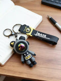 3D PVC Figure Keychain - Universo Astronautas - Gamer Astronaut Play Shirt