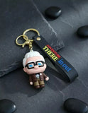 3D PVC Figure Keychain - Up Una Aventura Juntos - Carl Fredricksen Chibi Grumpy