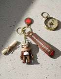 3D PVC Figure Keychain - Up Una Aventura Juntos - Carl Fredricksen Sitting Pose