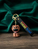 3D PVC Figure Keychain - Up Una Aventura Juntos - Dug Sitting Tongue Out