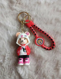 3D PVC Figure Keychain - Oso Kawaii Panda Y Otros - Panda Bear Streetwear Outfit