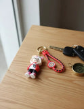 3D PVC Figure Keychain - Oso Kawaii Panda Y Otros - Panda Bear Streetwear Outfit