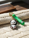 3D PVC Figure Keychain - Oso Panda - Panda Waving
