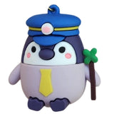 3D PVC Figure Keychain - Oso Panda Y Otros - Penguin Captain Holding Wand