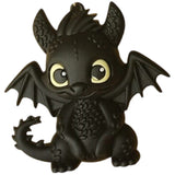3D PVC Figure Keychain - How to Train Your Dragon - Chibi Toothless Sitting