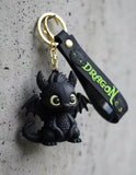 3D PVC Figure Keychain - How to Train Your Dragon - Chibi Toothless Sitting