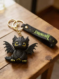 3D PVC Figure Keychain - How to Train Your Dragon - Chibi Toothless Sitting Variant 2