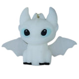 3D PVC Figure Keychain - How to Train Your Dragon - Chibi Light Fury Variant 2