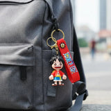 3D PVC Figure Keychain - One Piece Monkey D Luffy - Luffy Chibi Classic Outfit