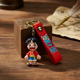 3D PVC Figure Keychain - One Piece Monkey D Luffy - Luffy Chibi Classic Outfit