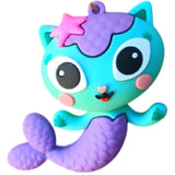 3D PVC Figure Keychain - Gabby Dollhouse Pandy - Mercat Mermaid Variant 2