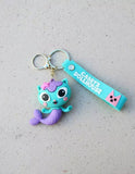 3D PVC Figure Keychain - Gabby Dollhouse Pandy - Mercat Mermaid Variant 2