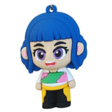 3D PVC Figure Keychain - KPop Demon Hunters - Jihyo Paint Splatter Outfit