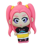 3D PVC Figure Keychain - KPop Demon Hunters - Mina Pink Pigtails Outfit