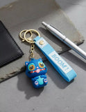 3D PVC Figure Keychain - KPop Demon Hunters - Mochi Sitting