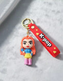 3D PVC Figure Keychain - KPop Demon Hunters - Jihyo Waving Hand