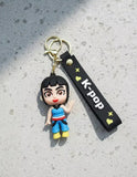 3D PVC Figure Keychain - KPop Demon Hunters - Jia Waving Hand