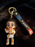 3D PVC Figure Keychain - KPop Demon Hunters - Chibi Girl Marching Outfit