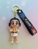 3D PVC Figure Keychain - KPop Demon Hunters - Chibi Girl Marching Outfit