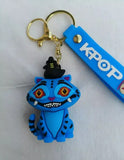 3D PVC Figure Keychain - KPop Demon Hunters - Blue Tiger Witch Hat