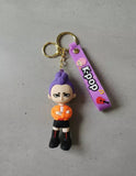 3D PVC Figure Keychain - KPop Demon Hunters - Jimin Orange Jacket Crossed Arms