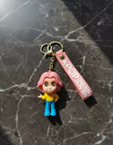 3D PVC Figure Keychain - KPop Demon Hunters - Jimin Pink Hair Chibi