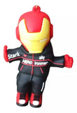 3D PVC Figure Keychain - Iron Man Superheroes - Chibi Iron Man Black Tracksuit