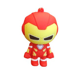 3D PVC Figure Keychain - Iron Man Superheroes - Chibi Iron Man Standing