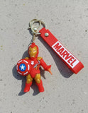 3D PVC Figure Keychain - Iron Man Superheroes - Iron Man Shield And Blade