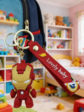 3D PVC Figure Keychain - Iron Man Superheroes - Chibi Iron Man