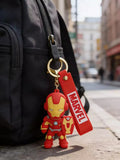 3D PVC Figure Keychain - Iron Man Superheroes - Chibi Iron Man With Shield