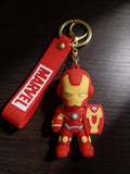 3D PVC Figure Keychain - Iron Man Superheroes - Chibi Iron Man With Shield