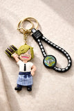 3D PVC Figure Keychain - One Piece Sanji - Sanji Chef Holding Pancakes