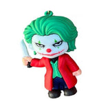 3D PVC Figure Keychain - Batman Joker - Joker 2019 Holding Knife