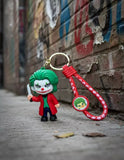 3D PVC Figure Keychain - Batman Joker - Joker 2019 Holding Knife