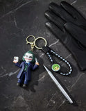 3D PVC Figure Keychain - Batman Joker - Joker Holding Knife And Carton
