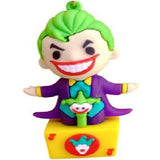 3D PVC Figure Keychain - Batman Joker - Chibi Joker Holding Staff