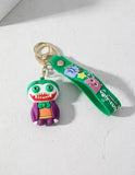 3D PVC Figure Keychain - Batman Joker - Joker Chibi Purple Suit