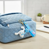3D PVC Figure Keychain - Cinnamoroll De Hello Kitty - Cinnamoroll With Blue Bow