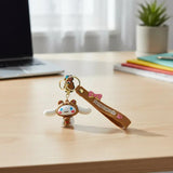 3D PVC Figure Keychain - Cinnamoroll De Hello Kitty - Cinnamoroll Pompompurin Bear Hood