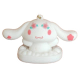 3D PVC Figure Keychain - Sanrio - Cinnamoroll Flower Crown Sitting