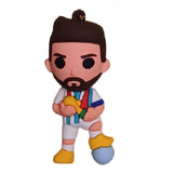 3D PVC Figure Keychain - Clubes De Futbol Messi - Messi World Cup Champion