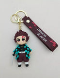3D PVC Figure Keychain - Demon Slayer - Chibi Tanjiro Holding Sword
