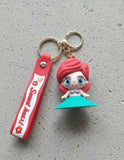3D PVC Figure Keychain - Disney Princess - Chibi Ariel Mermaid